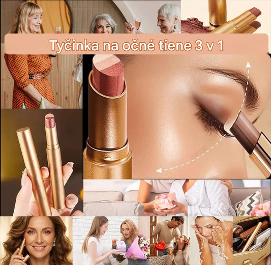 🔥2 kusy 20 €【Kúpte 1 a získajte 1 zadarmo】 ✨Tyčinka na očné tiene 3 v 1 – okamžitý jas, liftingový efekt a dlhotrvajúca výdrž 💄