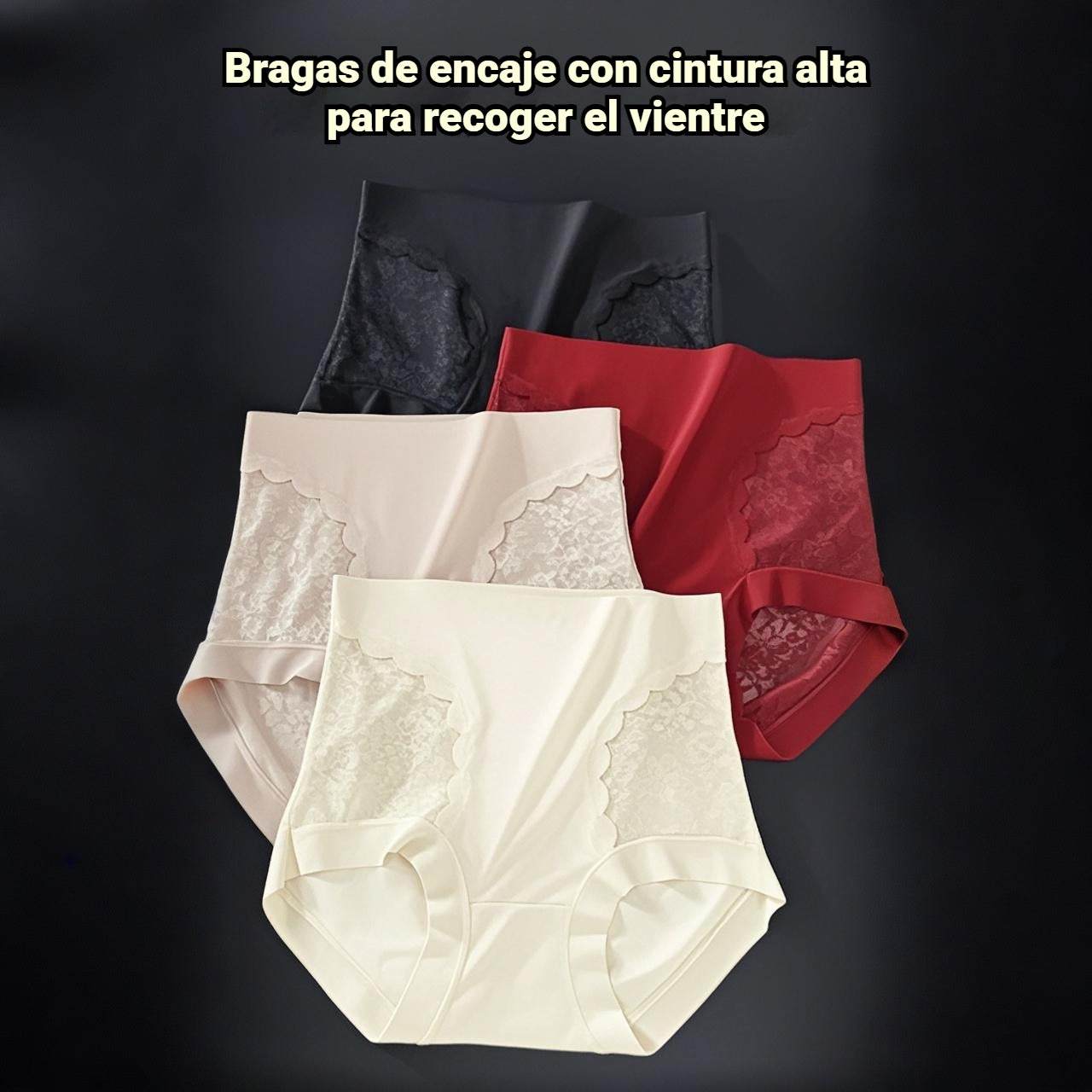 Ženske visoko elastične bešavne čipkaste gaćice za kontrolu trbuha, oblikovanje tijela i podizanje stražnjice