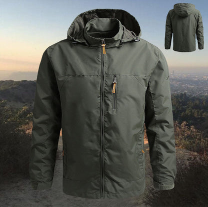 🔥【Korlátozott ajánlat: 40% kedvezmény】Férfi vékony szabadtéri sportdzseki, lezser kapucnis kabát, laza szabás
