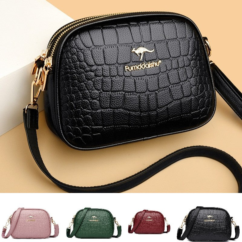 👜Модна многопластова кръстосана чанта с голям капацитет чанта за мобилен телефон