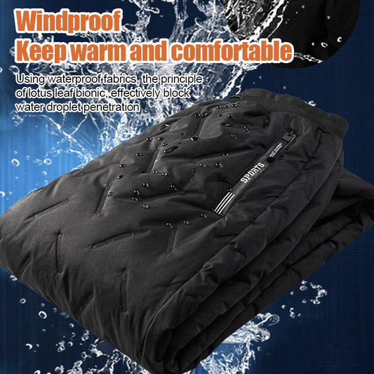 【L-7XL】Zimní fleecové kalhoty ze zesílené jehněčí vlny – časově omezená nabídka🔥