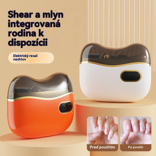 Multifunkční elektrická bruska na nehty, elektrické kleštičky na nehty s ochranou proti svírání