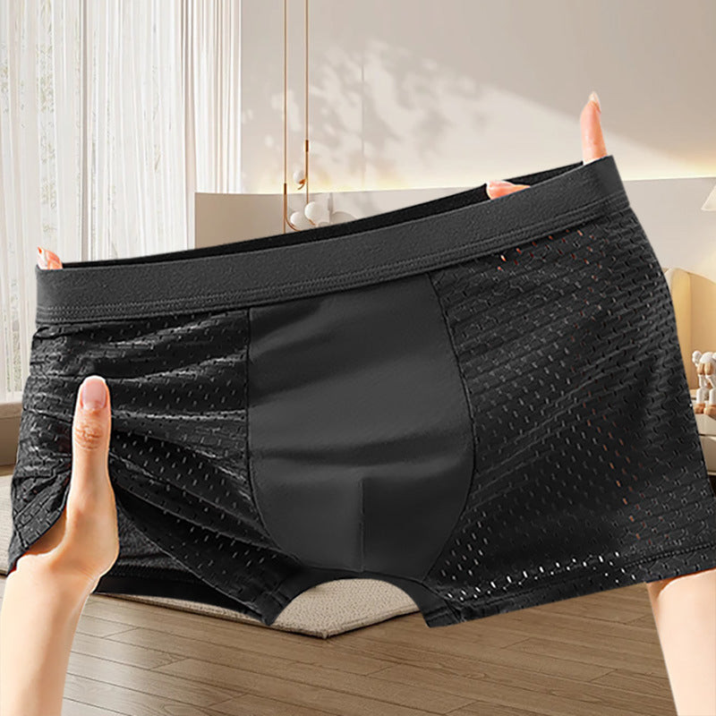 🔥【Kúpte 4 kusov a získajte 4 kusov zadarmo】Pánske pohodlné priedušné sieťované boxerky