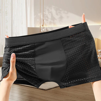 🔥【Kúpte 2 kusov a získajte 2 kusov zadarmo】Pánske pohodlné priedušné sieťované boxerky