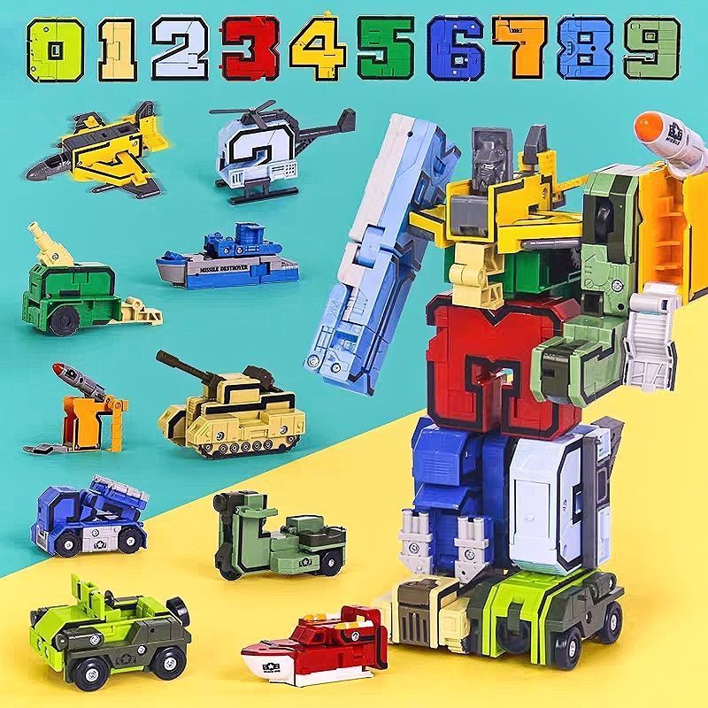 🧩 [50% zľava] Transformery s abecedou a číslami pre deti – 🚗 Zábava, kreativita a učenie