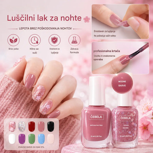 【5 barv】💅🌈Odstranljiv nelepljiv lak za nohte s hitrim sušenjem