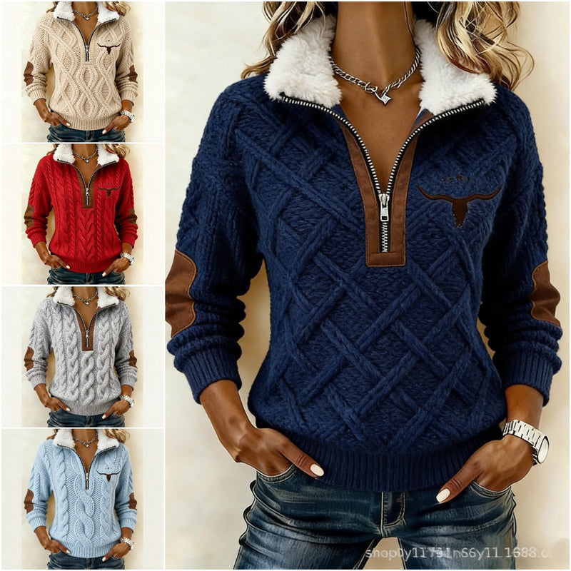 Časově omezené překvapení: sleva 50 %!🔥🔥 Mikina s dlouhým rukávem a potiskem a chlupatým kardiganem