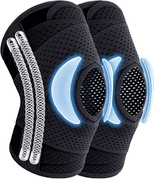 😍Kettős rugós térdpárnák futáshoz, kerékpározáshoz, labdázáshoz és egyéb sportokhoz