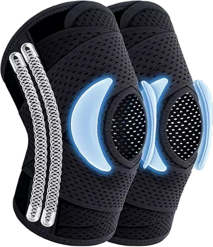 😍Kettős rugós térdpárnák futáshoz, kerékpározáshoz, labdázáshoz és egyéb sportokhoz