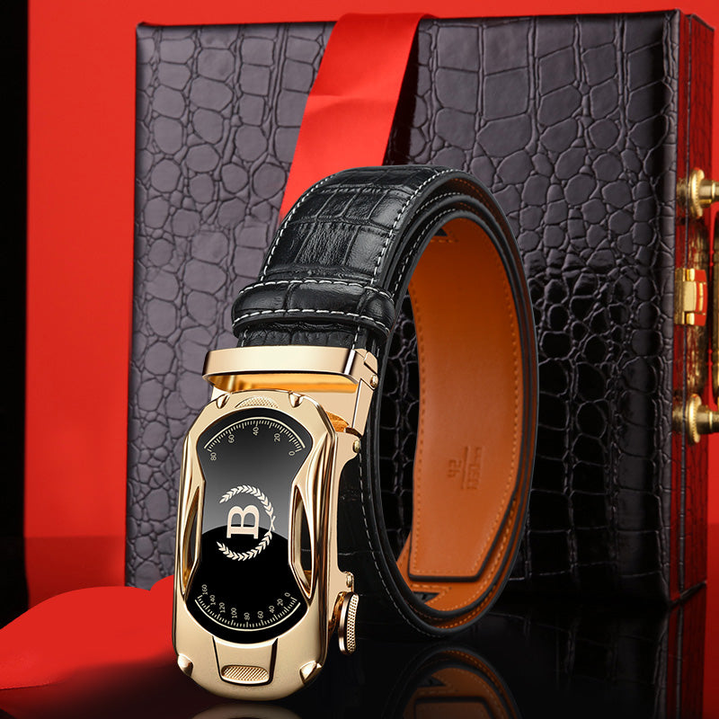 🔥【30%OFF】Nuevo cinturón de hombre de cuero genuino con hebilla automática