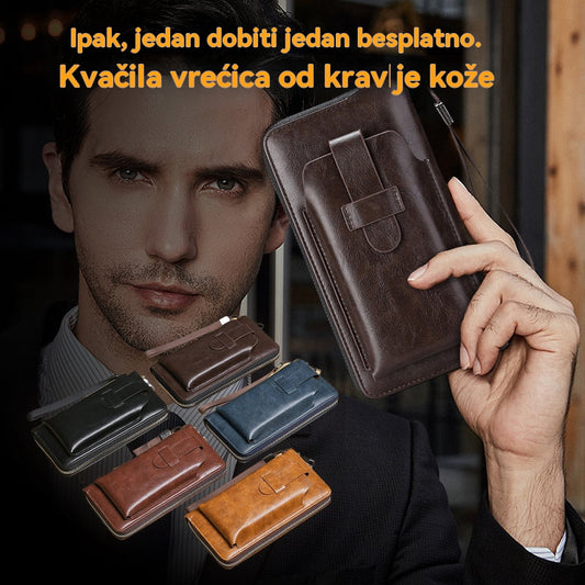 💼【50% popusta ograničeno vrijeme】Novi ručno izrađeni višenamjenski muški novčanik od prave kože