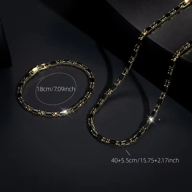 ⏳🔥 50 % popust – le še kratek čas! ⏰ Bleščeč komplet nakita: drzen, eleganten in vrhunske kakovosti 💎✨