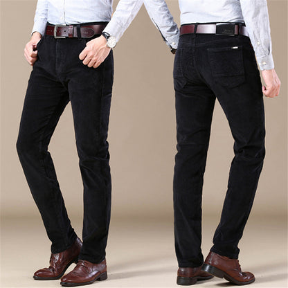 【28-40】Ίσιο ελαστικό παντελόνι κοτλέ για άνδρες 4145720