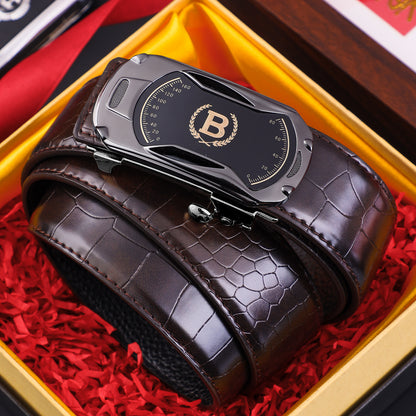 🔥【30%OFF】Nuevo cinturón de hombre de cuero genuino con hebilla automática