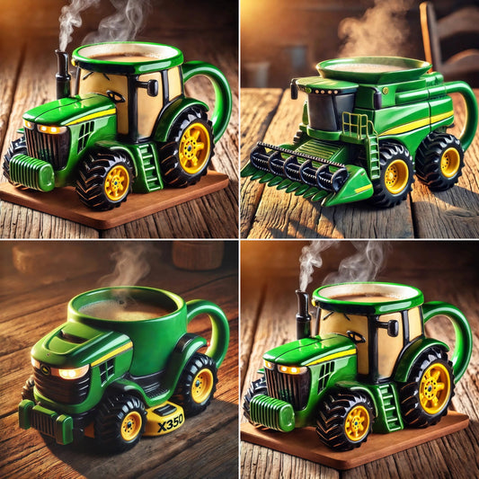 【Горещи продажби】🚜☕Ретро чаша за кафе във формата на селскостопански трактор