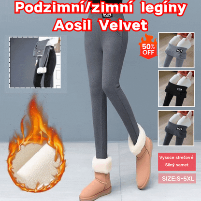 🌈🌟🔥【M-3XL】Svrchní oblečení z ovčí vlny s tlustým sametem, legíny z rakouského sametu na podzim a zimu