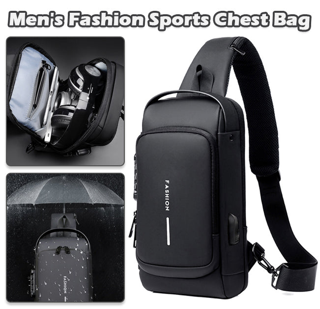 🔥Προσφορά περιορισμένης διάρκειας，Καυτή πώληση 🔥 💼 Νέα ανδρική αθλητική τσάντα στήθους 2026