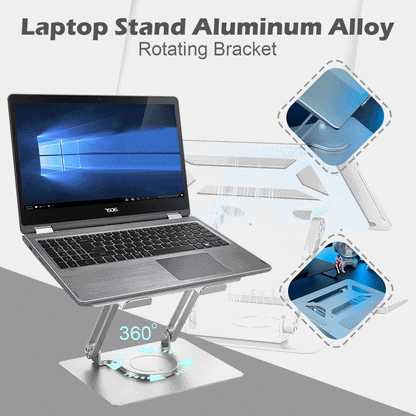 💻  Stojan na notebook Otočný stojan z hliníkovej zliatiny z hliníkovej zliatiny