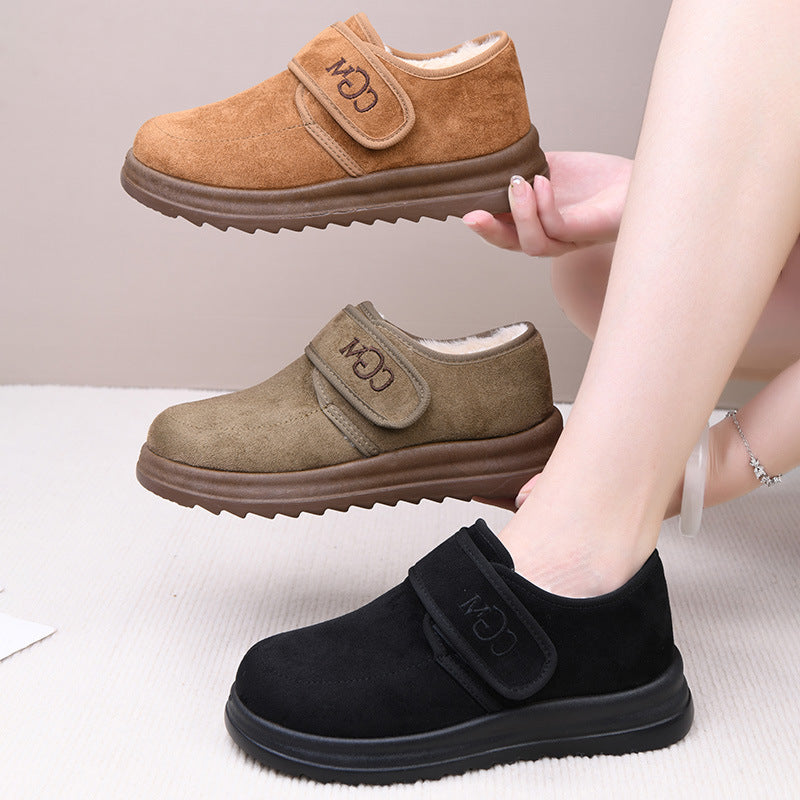 🏆Téli gyapjú🔥【36-41】Divatos, új stílusú téli rövid csizma nőknek, puha hótaposóval