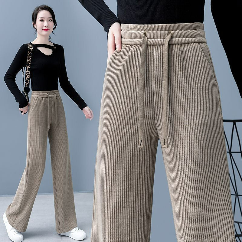 🔥【M-3XL】👖Nové dámske elastické voľné nohavice(💞40-110KG）