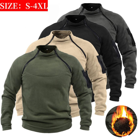 【S-4XL】Φθινοπωρινά και χειμερινά ανδρικά ζεστά μακρυμάνικα μπλουζάκια εξωτερικού χώρου