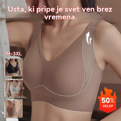 😍【Kupi enega, dobiš enega gratis】【49 % popust】【49 % popust】Ženski enodelni modrček brez rokavov❤️【40–95 kg】
