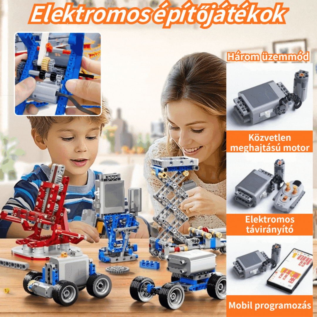 🔥【Limitált ajánlat: 40% kedvezmény!】🤖Elektromos építőjátékok