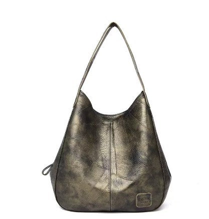 👜💖Nová veľkokapacitná taška cez rameno z mäkkej kože - všestranná módna dámska kabelka