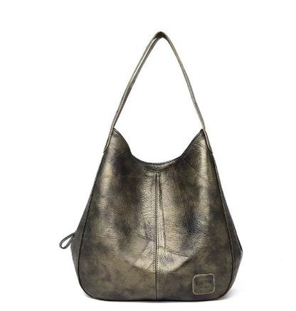 👜💖Nová veľkokapacitná taška cez rameno z mäkkej kože - všestranná módna dámska kabelka