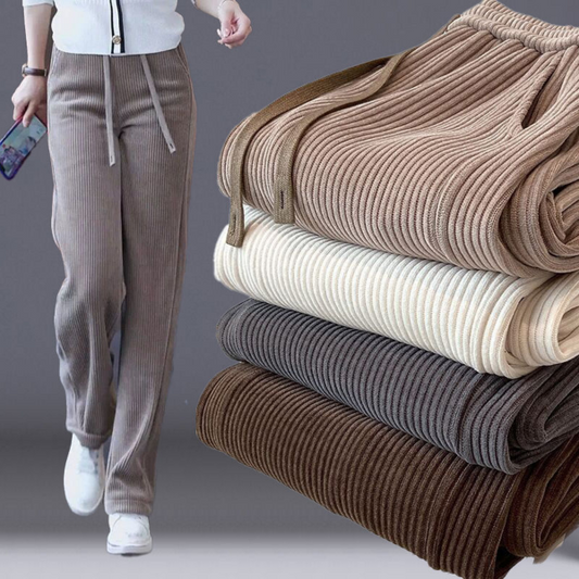 🔥【Kupite eno, dobite eno brezplačno】👖【40–110 kg】✅Nove žametne hlače s širokimi hlačnicami, zelo udobne za nošenje.