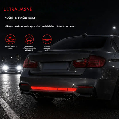 ✨🚗 Okamžite upútajú pozornosť! Vysoko lesklé reflexné ochranné lišty na nárazník.