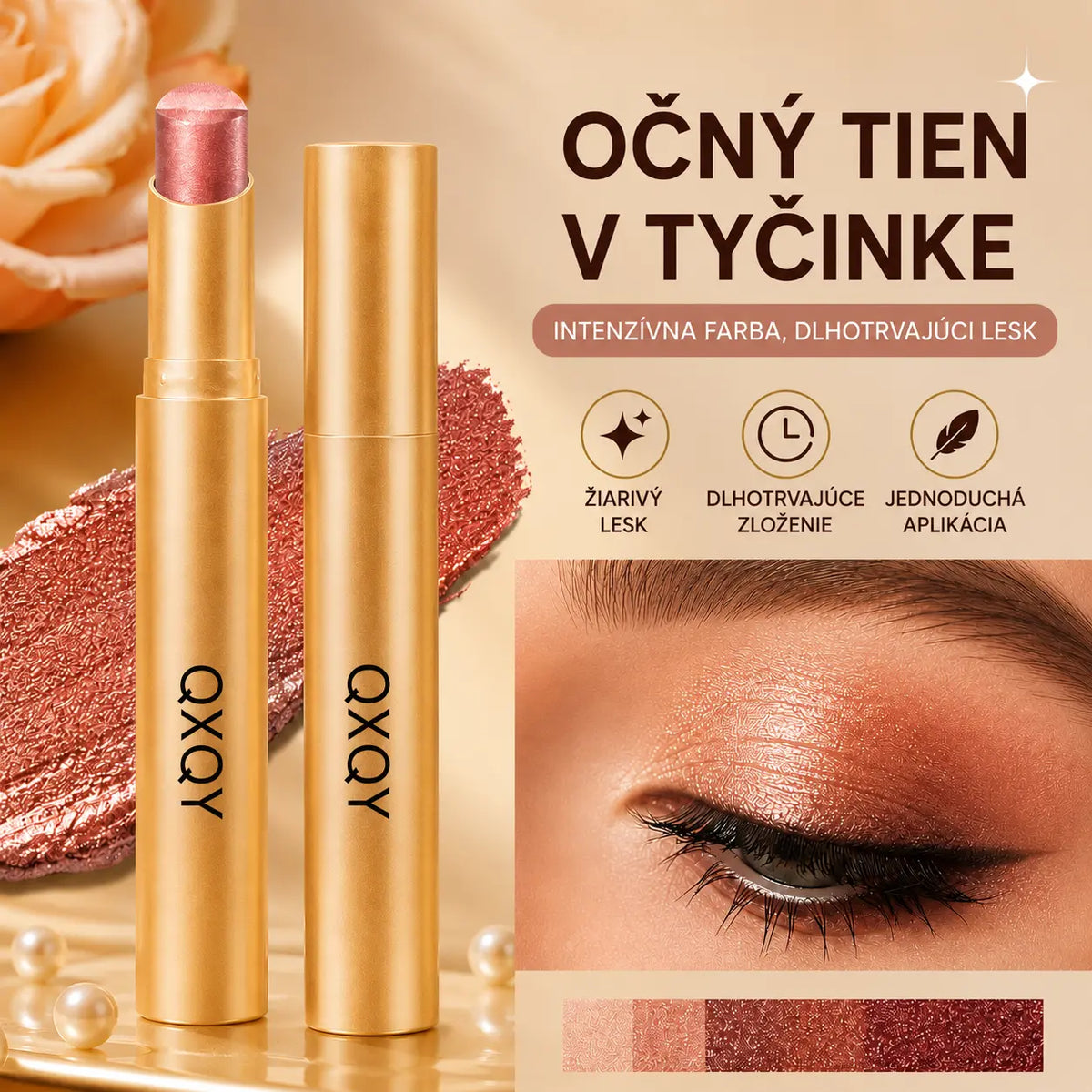 🔥2 kusy 20 €【Kúpte 1 a získajte 1 zadarmo】 ✨Tyčinka na očné tiene 3 v 1 – okamžitý jas, liftingový efekt a dlhotrvajúca výdrž 💄