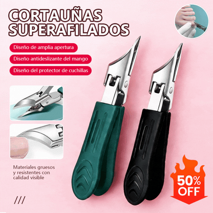 🔥Conjunto de 3 piezas - 50% de descuento🔥 Cortaúñas antisalpicaduras con borde inclinado de 25° (juego de 4 piezas)