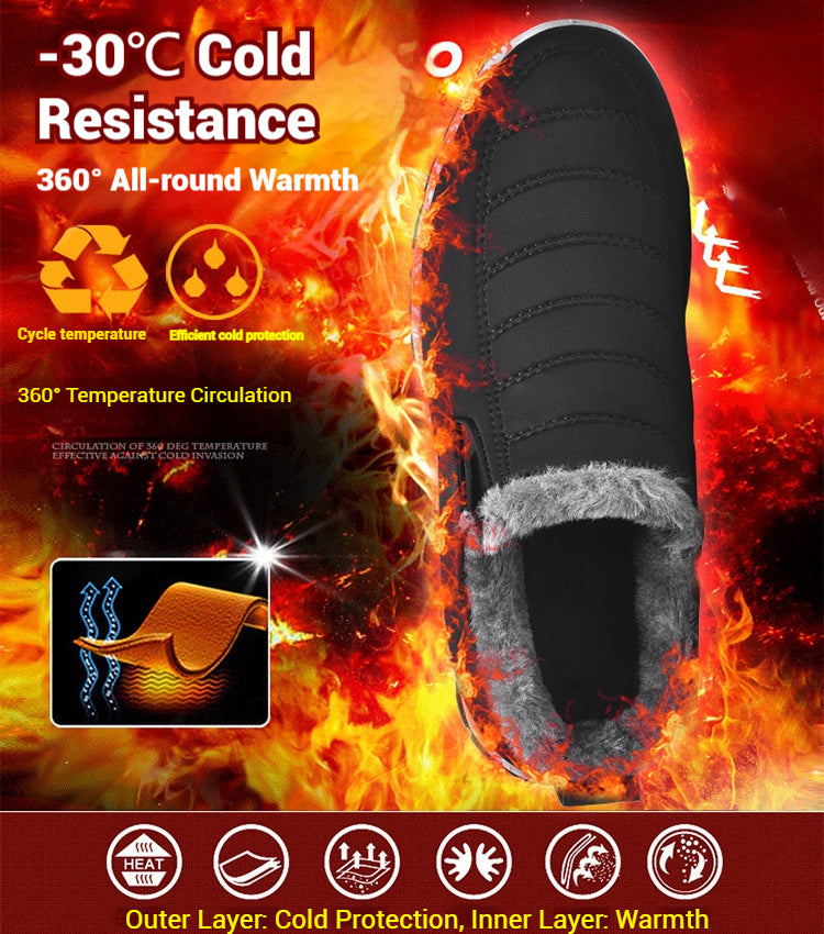 🔥Časově omezená nabídka: sleva 40%🔥 Dámské zateplené bavlněné boty, protiskluzová vysoká podrážka, odolné a pohodlné