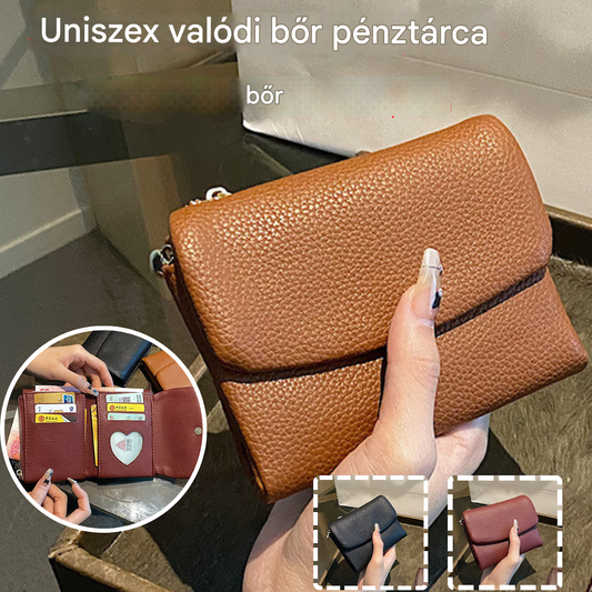🎁Limitált ajánlat: 40% kedvezmény🎁 Prémium bőrpénztárca｜Kavicsos mintázat｜RFID biztonsági lopásgátló｜Uniszex