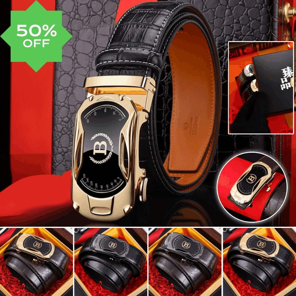 🔥【30%OFF】Nuevo cinturón de hombre de cuero genuino con hebilla automática