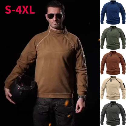 【S-4XL】Φθινοπωρινά και χειμερινά ανδρικά ζεστά μακρυμάνικα μπλουζάκια εξωτερικού χώρου