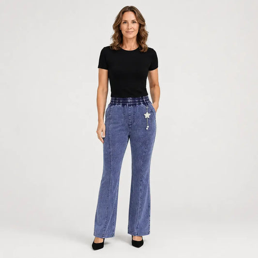 👖【M-4XL】Ženske raztegljive kavbojke z visokim pasom