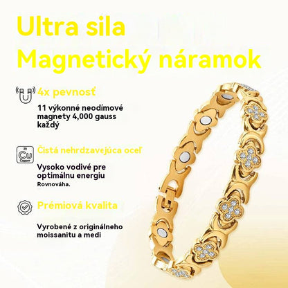 Magnetna zapestnica Clover Diamond – Odkrijte svojo skrivnost za lajšanje stresa in izboljšanje magnetnega zdravja