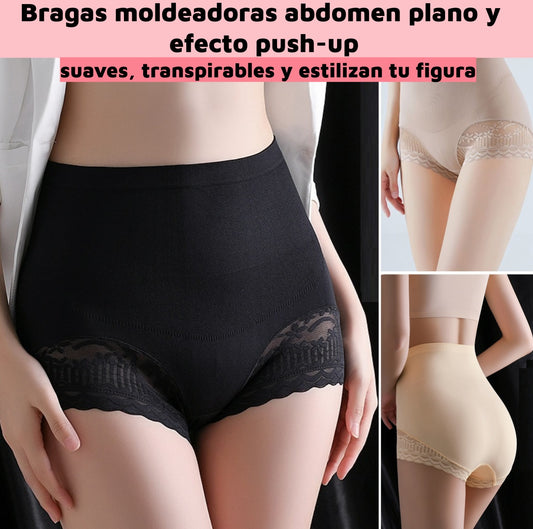 🔥【Color aleatorio】【35-100 KG】💖 Bragas moldeadoras abdomen plano y efecto push-up – suaves, transpirables y estilizan tu figura