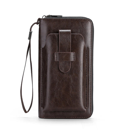 💼【50% popusta ograničeno vrijeme】Novi ručno izrađeni višenamjenski muški novčanik od prave kože