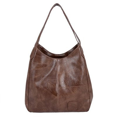 👜💖Nová veľkokapacitná taška cez rameno z mäkkej kože - všestranná módna dámska kabelka
