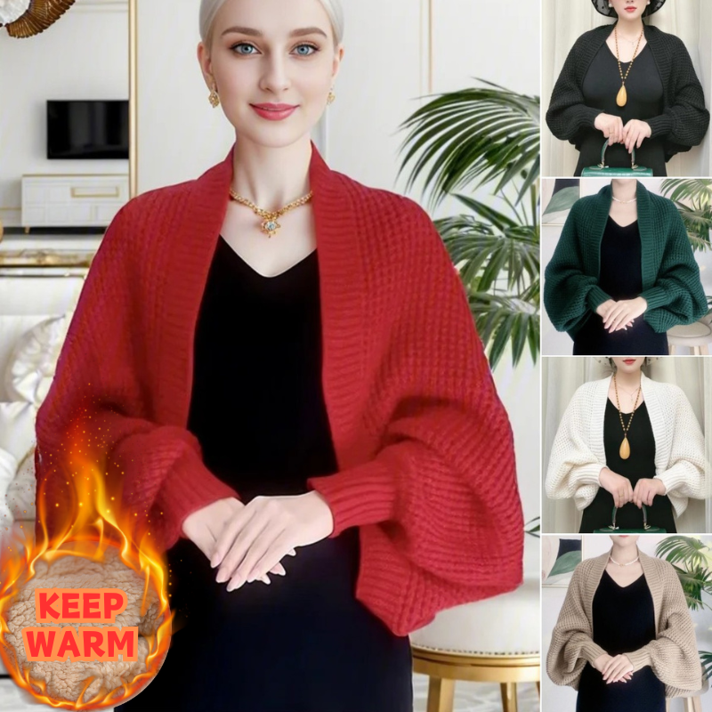 💖【Περιορισμένη προσφορά: Έκπτωση 40%】Φθινόπωρο και χειμώνα νέο μαλακό πλεκτό ζεστό ζακέτα σάλι