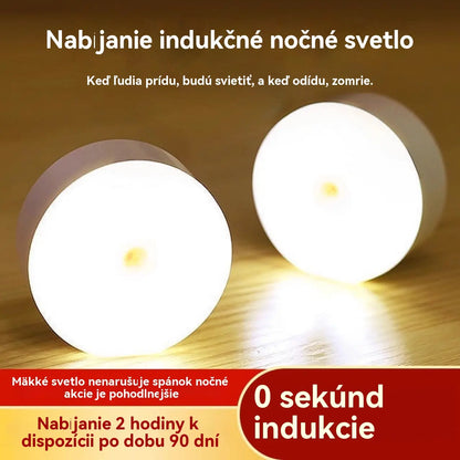 🏡💡【Kúpte 2 a získajte 2 zadarmo】Inteligentné LED svetlo so snímaním ľudského tela, ľahko sa nabíja a je praktické