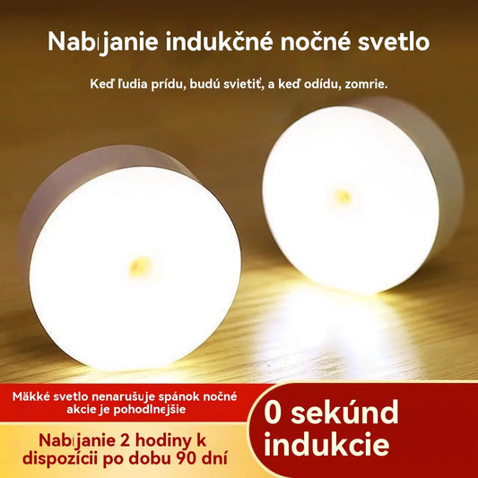 🏡💡【Kúpte 2 a získajte 2 zadarmo】Inteligentné LED svetlo so snímaním ľudského tela, ľahko sa nabíja a je praktické