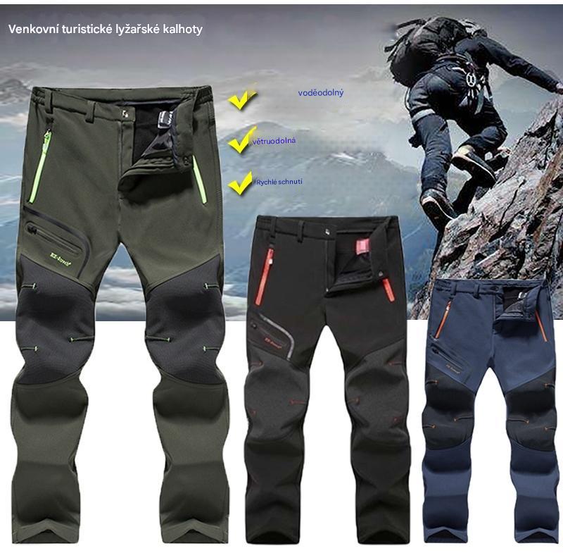 🏃‍♂️【S–5XL】2026 Nové pánské outdoorové kalhoty na podzim a zimu - teplé, fleecové, nepromokavé a větruodolné