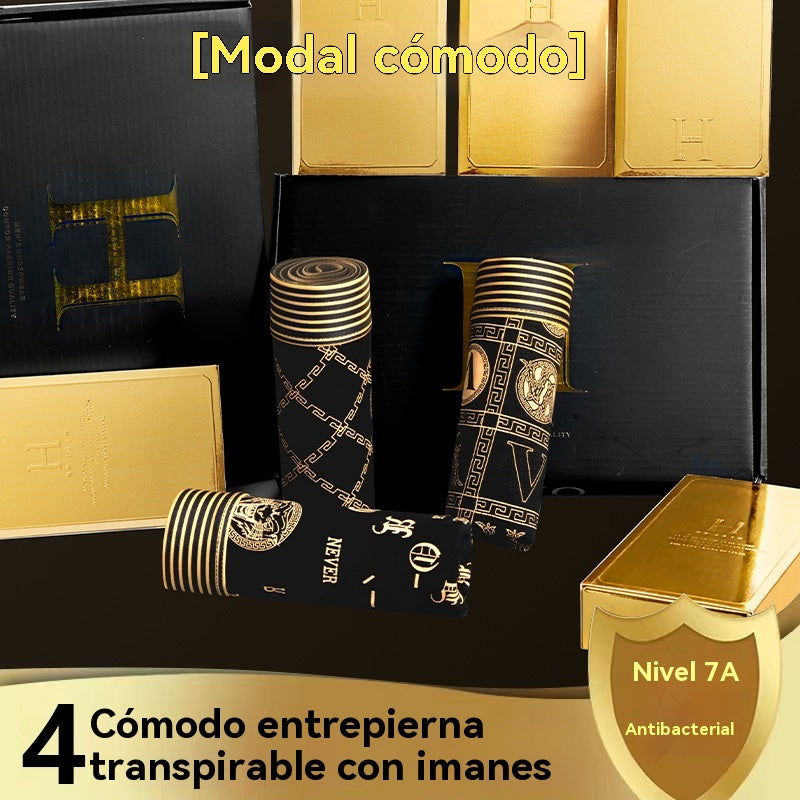 🔥【Kupte 4 a získejte 4 zdarma】🚹✅💥【40-140 kg】Pánské prodyšné spodní prádlo z ledového hedvábí, bezešvé pohodlné spodní prádlo, nadměrné velikosti, módní potisk