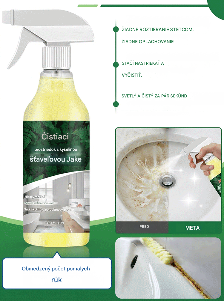 【50%OFF】👍😁Čistiaci prostriedok s kyselinou šťaveľovou odstraňuje 10 rokov staré odolné škvrny od soli už za 3 sekundy!