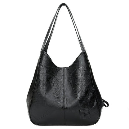 👜💖Nová veľkokapacitná taška cez rameno z mäkkej kože - všestranná módna dámska kabelka
