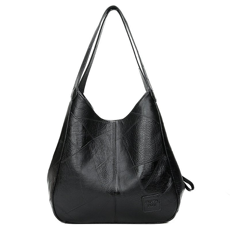 👜💖Nová veľkokapacitná taška cez rameno z mäkkej kože - všestranná módna dámska kabelka